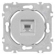 Розетка ethernet rj-45 без рамки arte milano am-202 202.45-1.silver